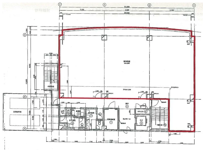 その他の居抜き物件の平面図