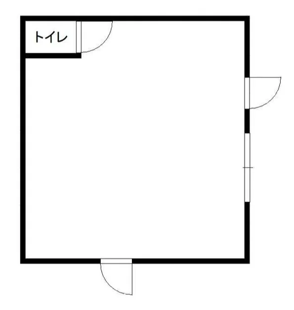 山手の居抜き店舗の平面図