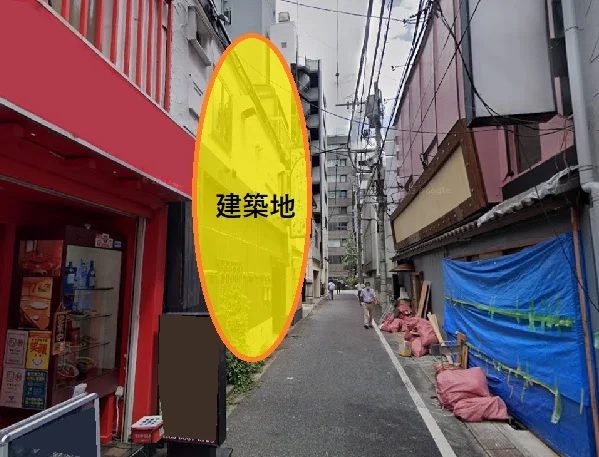 貸店舗(スケルトン)の外観