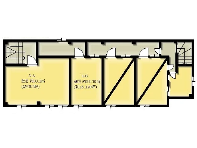 大山のスケルトン物件の平面図