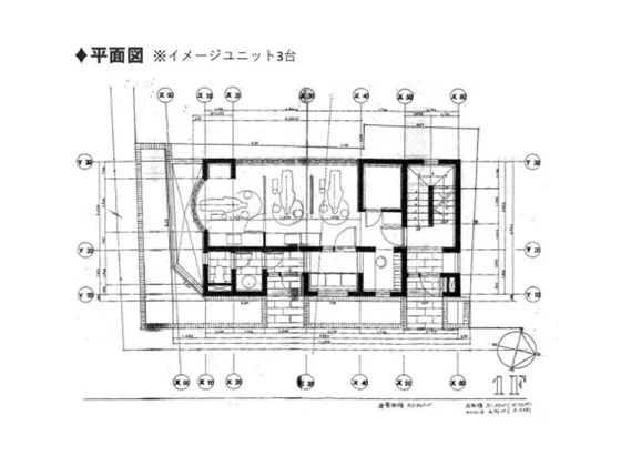赤坂の歯科居抜きの平面図