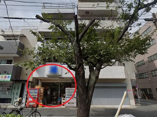 貸店舗(スケルトン)の外観