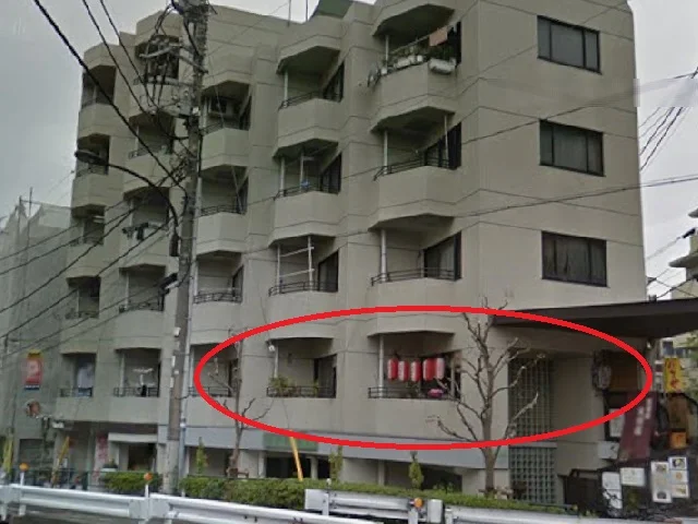 貸店舗(スケルトン)の外観