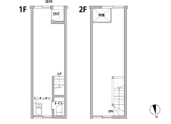 貸店舗(事務所仕様)の平面図