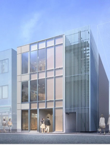 浜松町のスケルトン店舗物件の外観