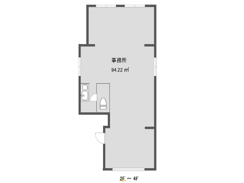 浦和のスケルトン物件の平面図