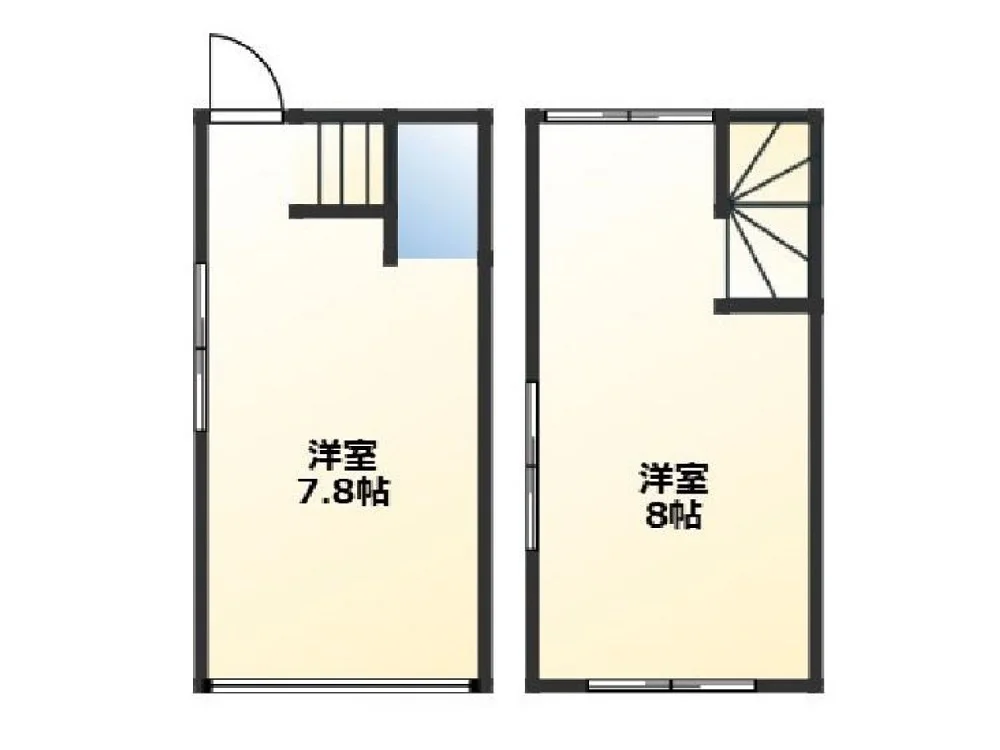 西調布のスケルトン物件の平面図