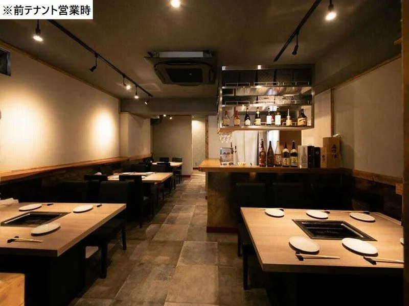 柏の焼肉屋居抜きの内装