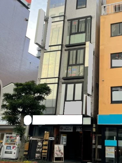 柏の焼肉屋居抜きの外観