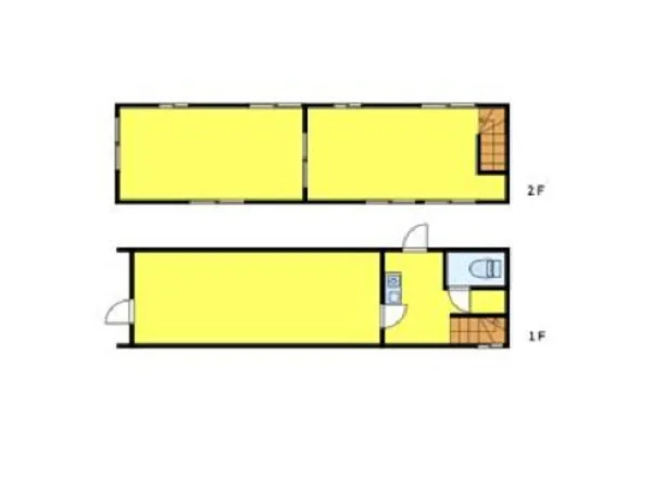 十条の事務所仕様物件の平面図