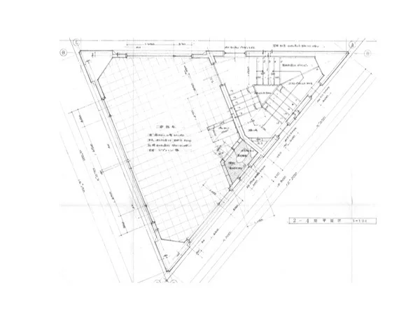 小岩のスケルトン店舗物件の平面図