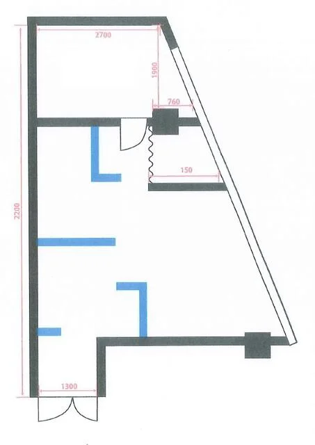 整体・マッサージの居抜き物件の平面図