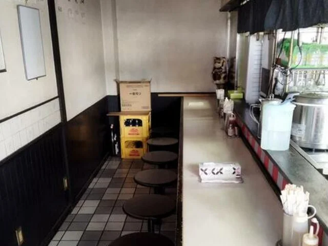ラーメンの居抜き物件の内装