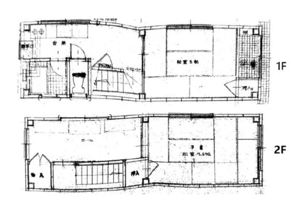 貸店舗(スケルトン)の平面図