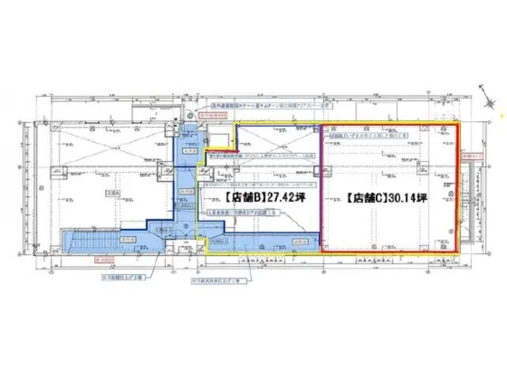 市川のスケルトン物件の平面図