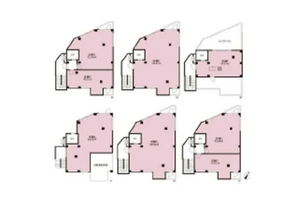 貸店舗(スケルトン)の平面図