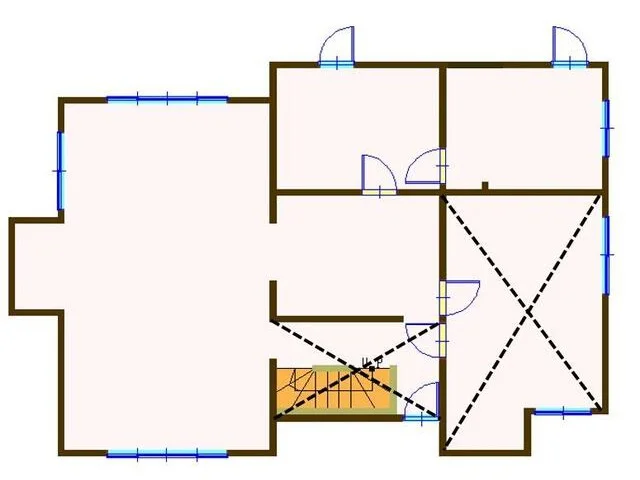カフェ・喫茶店の居抜き物件の平面図