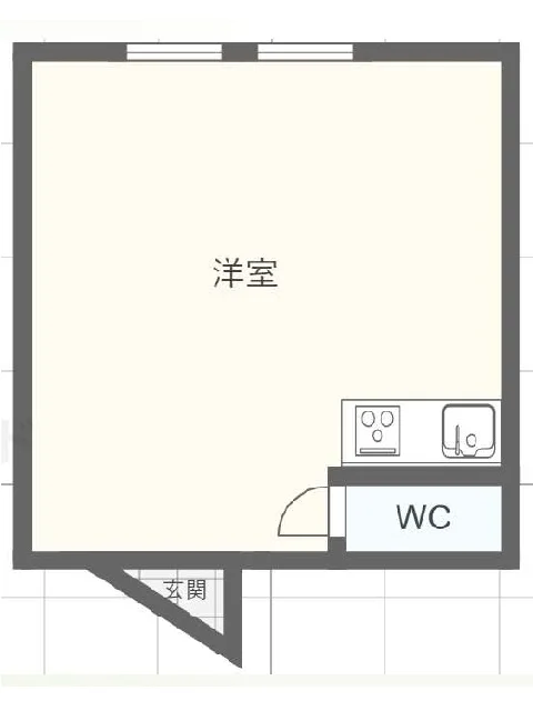 井荻の事務所仕様物件の平面図