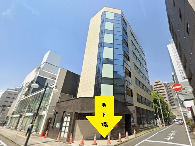 松戸のスケルトン店舗物件の外観