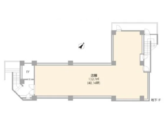 松戸のスケルトン物件の平面図