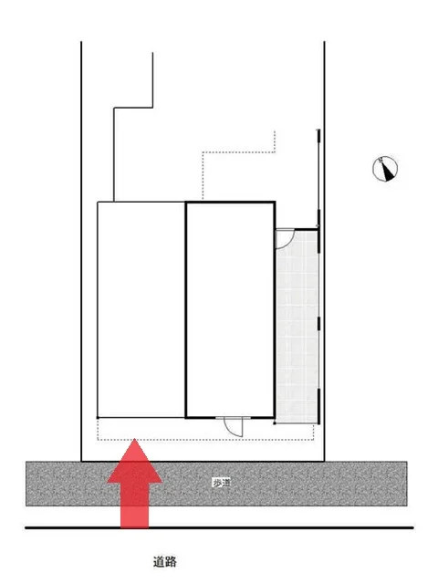 蕨の美容室・理容室居抜きの平面図