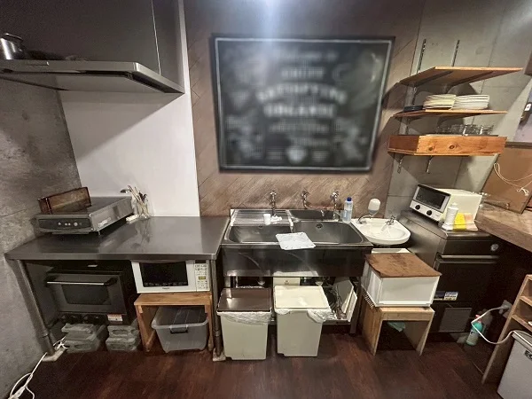 国立の居抜き店舗の厨房