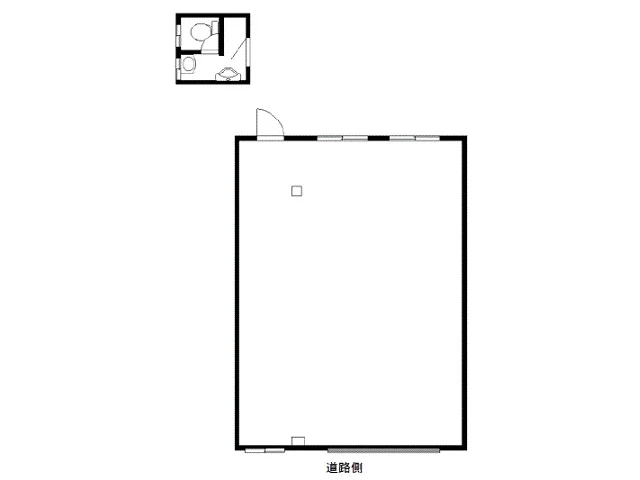 新百合ヶ丘の事務所仕様物件の平面図