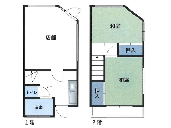 貸店舗(事務所仕様)の平面図