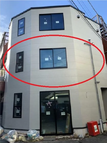 貸店舗(スケルトン)の外観