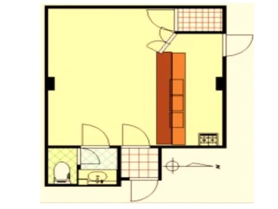 一之江のスナック・パブ居抜きの平面図