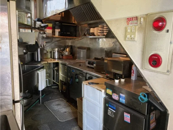 西新宿五丁目の居抜き店舗の厨房