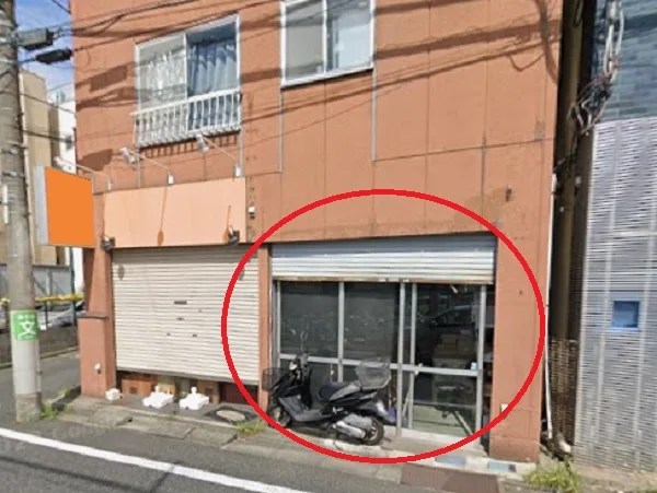 貸店舗(スケルトン)の外観