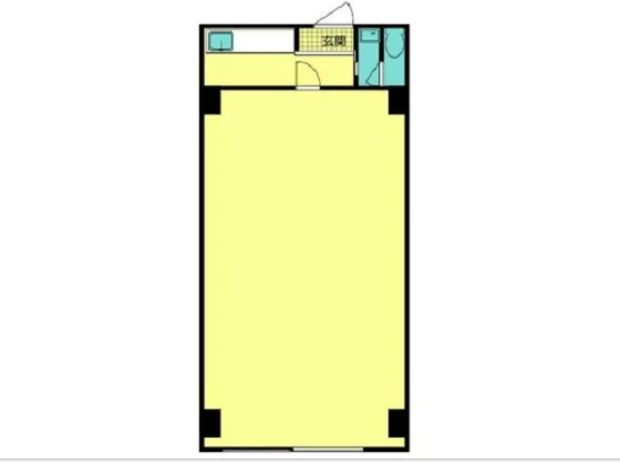 みのり台のスケルトン店舗物件の平面図