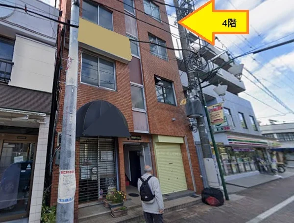 井の頭公園の事務所仕様店舗物件の外観