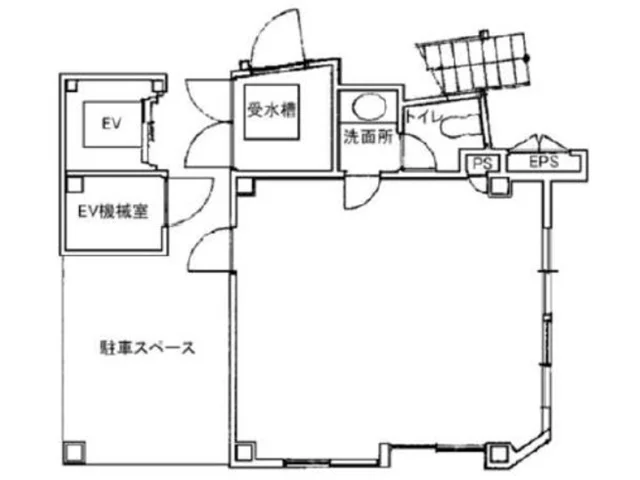 新馬場の居抜き店舗の平面図