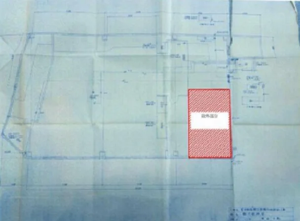 貸店舗(スケルトン)の平面図