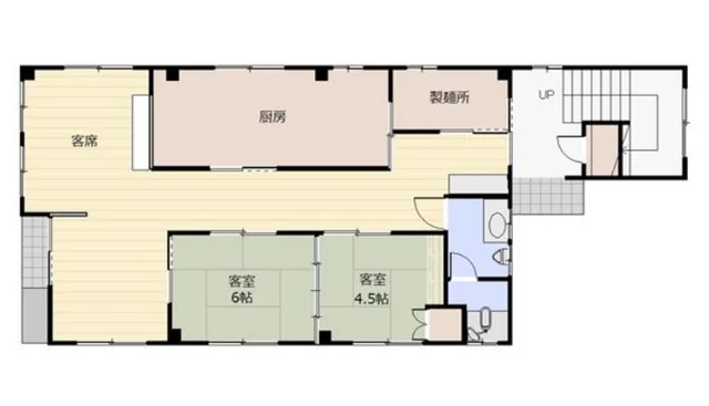 志木の居抜き店舗の平面図
