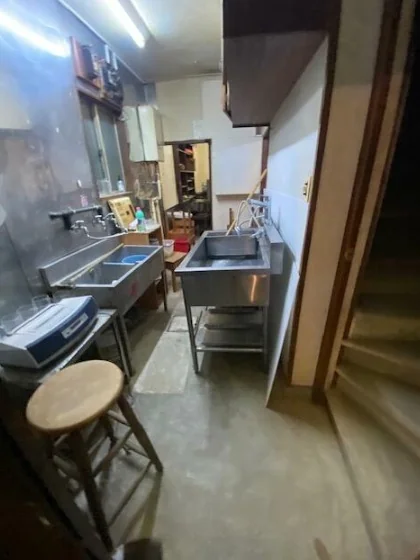 居酒屋の居抜き物件の厨房