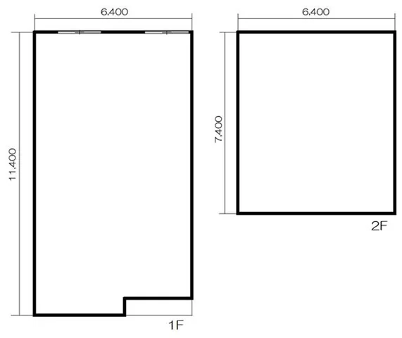 居酒屋の居抜き物件の平面図