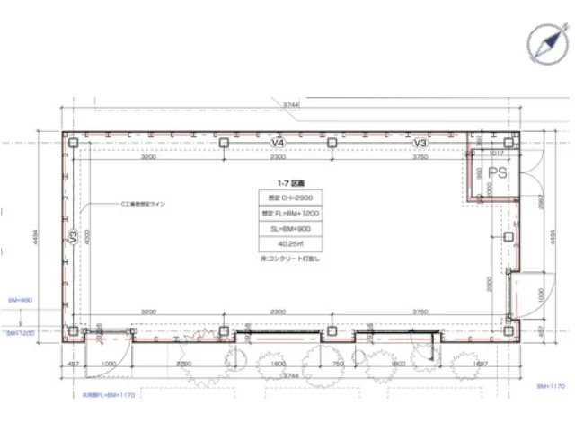 下北沢のビストロ・洋食居抜きの平面図