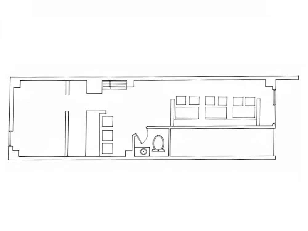 小岩のビストロ・洋食居抜きの平面図