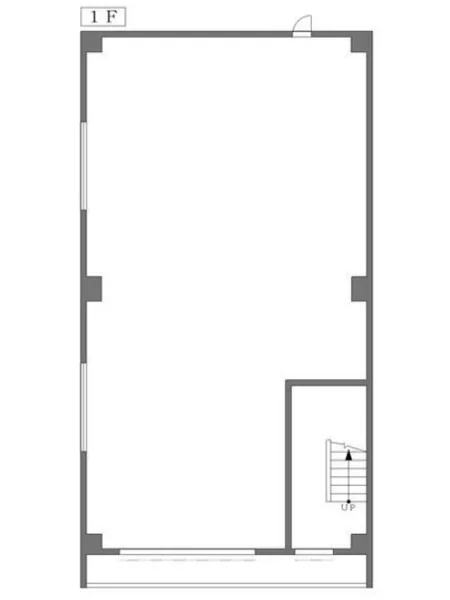 貸店舗(スケルトン)の平面図