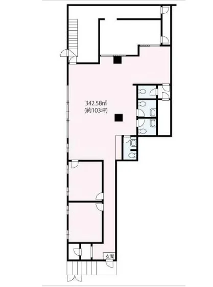みずほ台のスケルトン物件の平面図