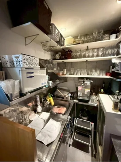 神泉のうどん・そば居抜きの厨房