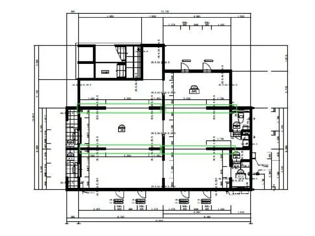 希望ヶ丘のスケルトン店舗物件の平面図