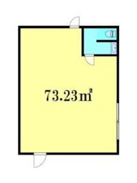 貸店舗(スケルトン)の平面図