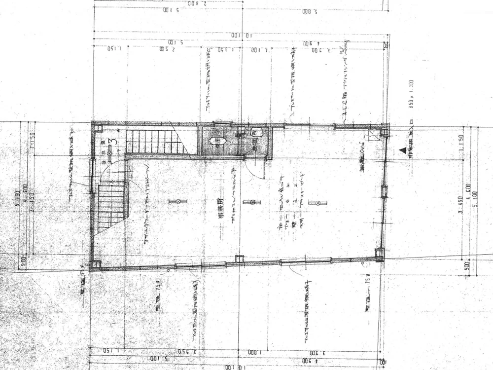 十条の事務所仕様物件の平面図