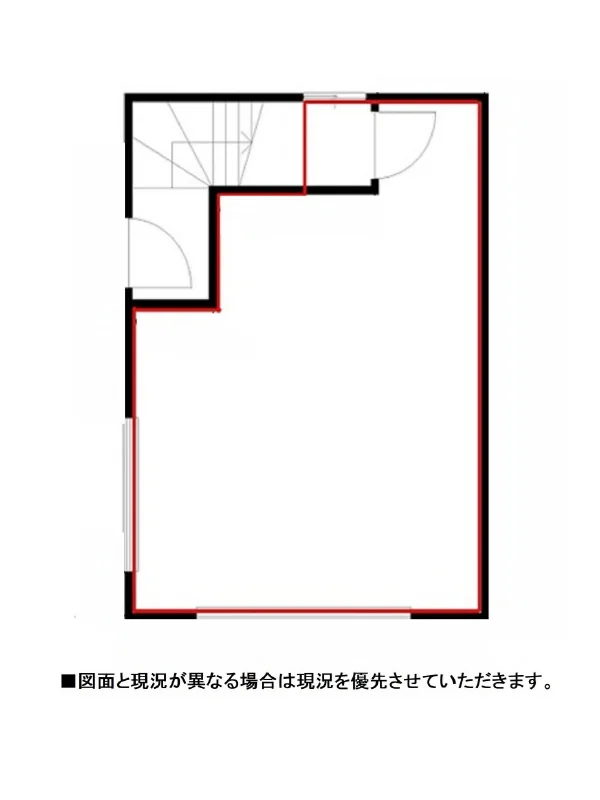 新小岩の居抜き店舗の平面図