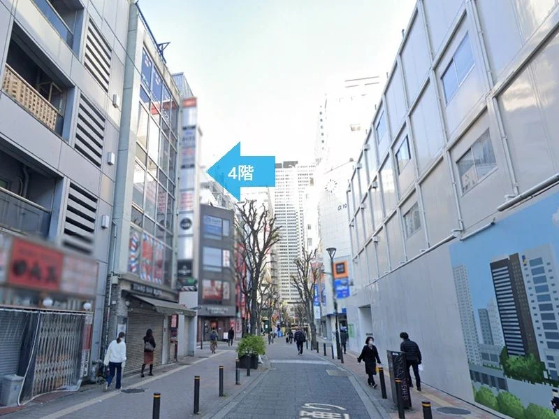 新宿の居抜き店舗の外観