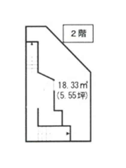 麻布十番のカフェ・喫茶店居抜きの平面図